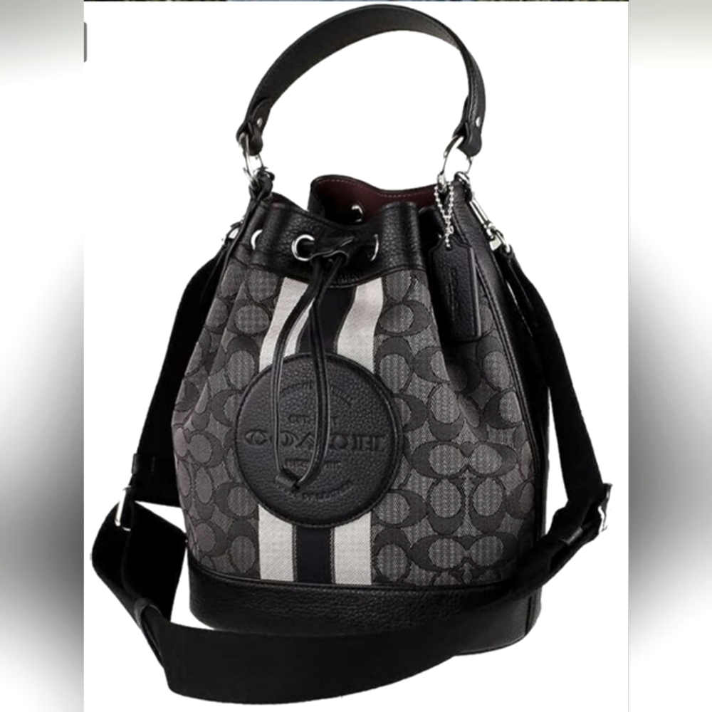 Coach Dempsey Signature Jacquard Bucket Bag